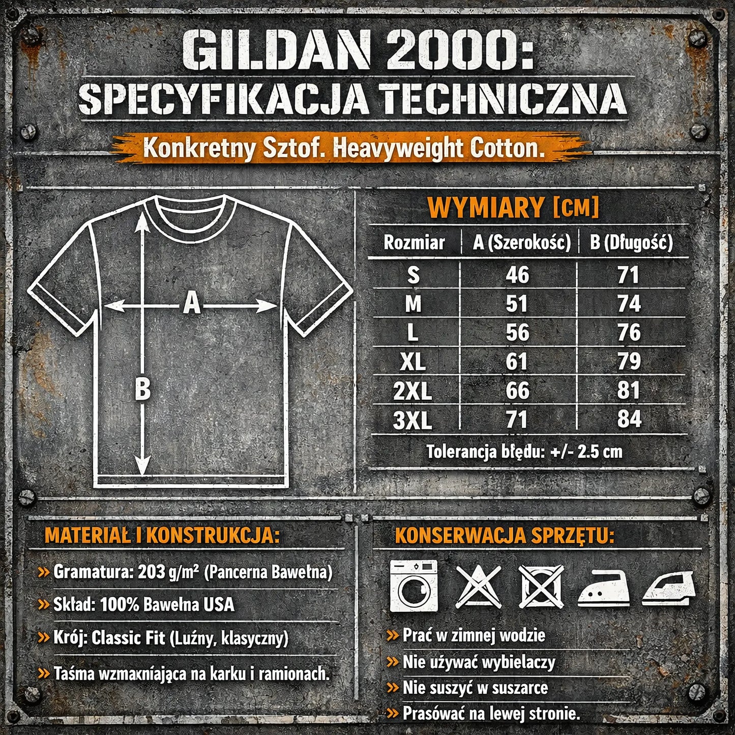 Koszulka Piramida Paprocany – Tychy Cyberpunk & Humor | Gildan 2000 Heavy Cotton