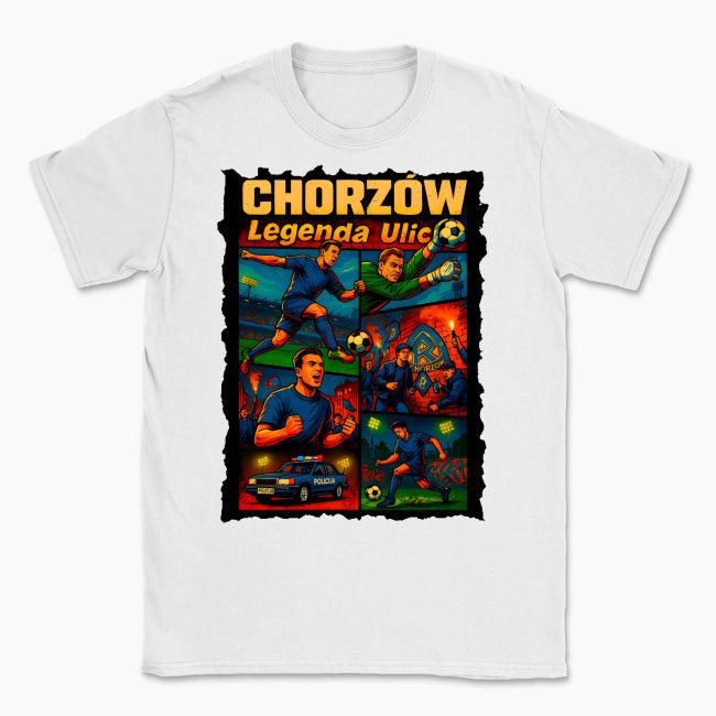 CHORZÓW — Legenda Ulicy | Gildan 64000, koszulka biała