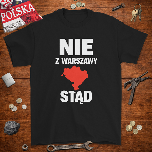Koszulka Nie z Warszawy, STĄD V2 – Lokalna Duma | Pancerne Gildan 2000