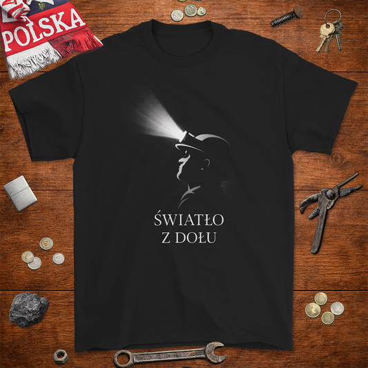 Koszulka Światło z Dołu – Metafora i Dusza Górnictwa | Gildan 2000 Ultra Cotton