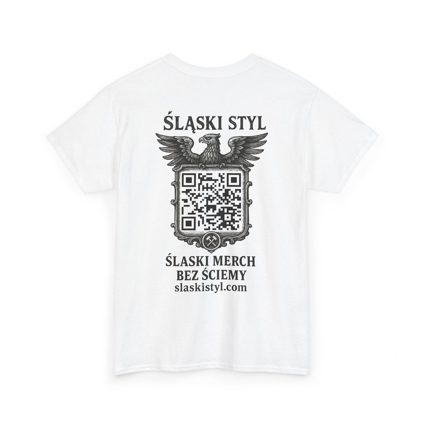 Śląski Styl – Dwustronna Koszulka | QR + Dürer Print | Styl z Węgla i Stali – Śląski Merch. Bez ściemy.