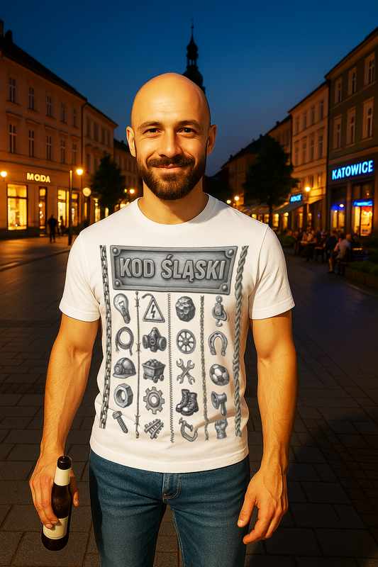 KOD ŚLĄSKI — koszulka z duszą przemysłu