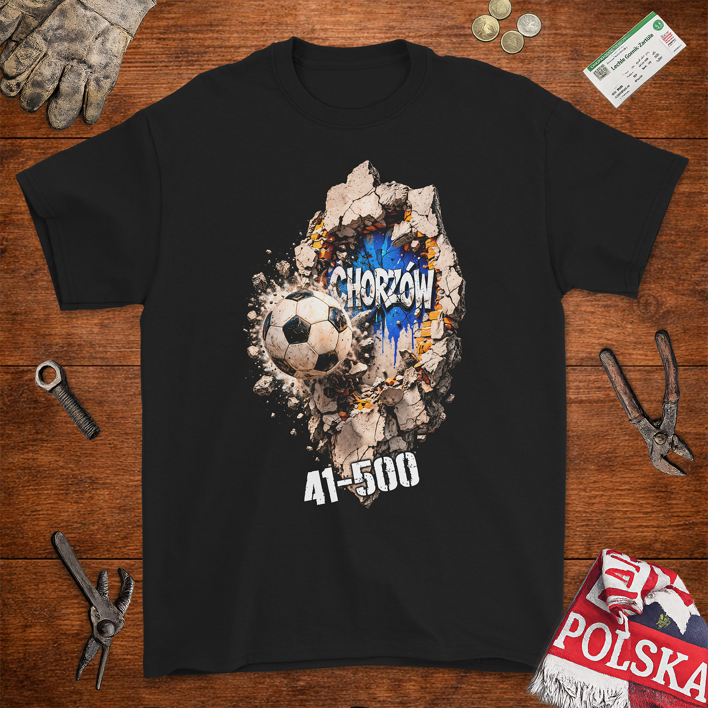Koszulka Chorzów 41-500 – Miasto, Pasja, Charakter | Gildan 2000 Heavy Cotton