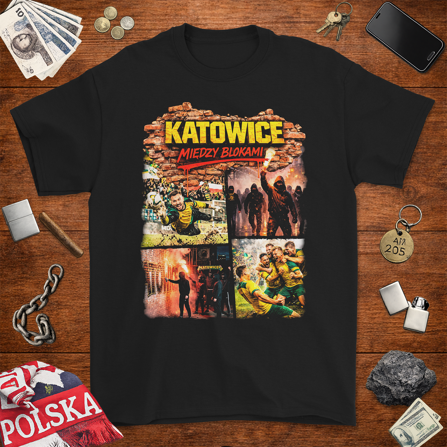 Koszulka Katowice Między Blokami – Styl Uliczny & Fanatyczny | Gildan 2000 Ultra Cotton