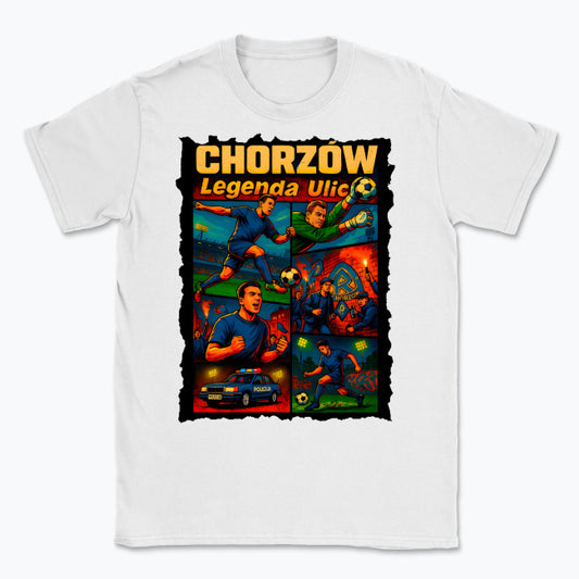 CHORZÓW — Legenda Ulicy | Gildan 64000, koszulka biała