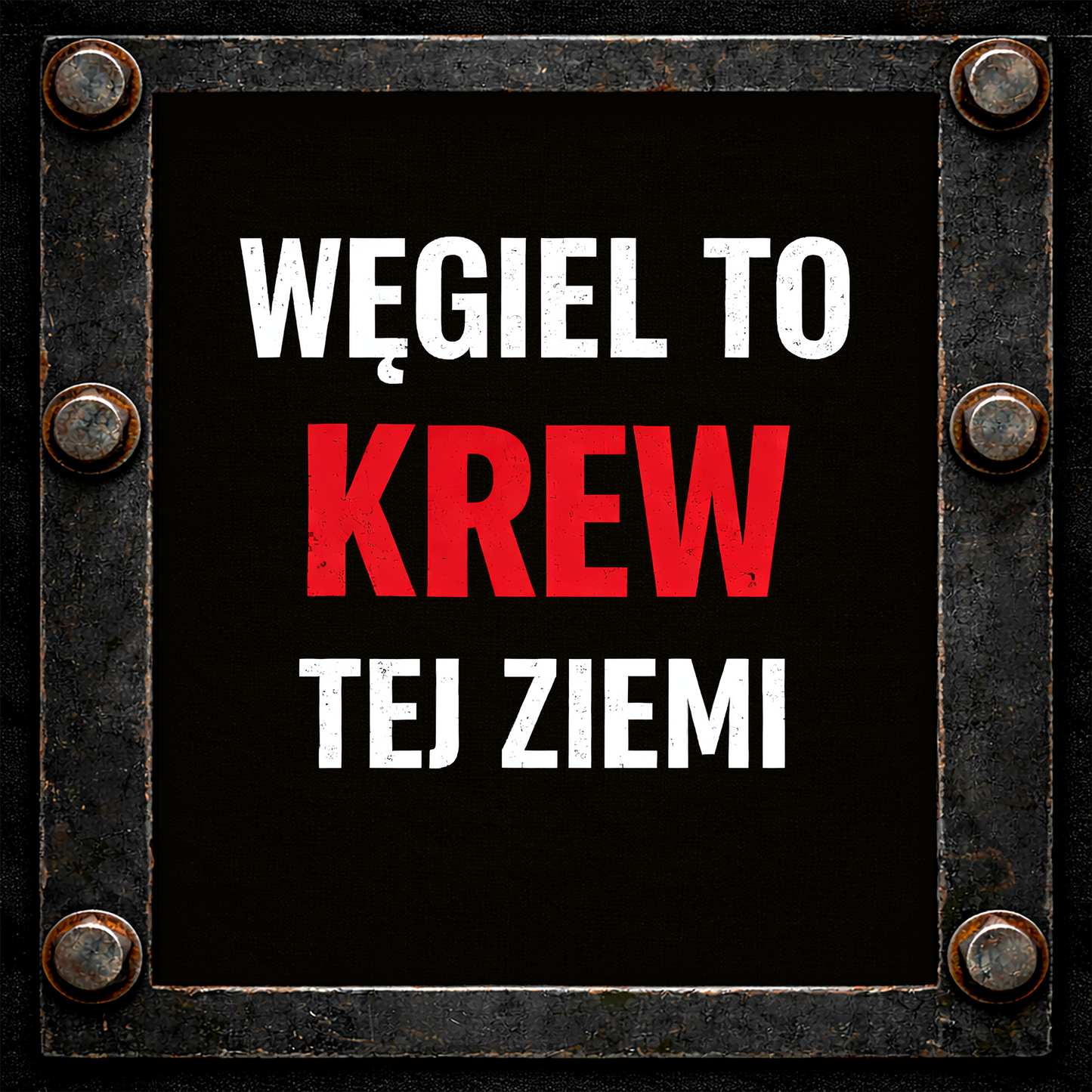Koszulka Węgiel To Krew Tej Ziemi – Manifest Śląski | Solidna Bawełna Gildan 2000
