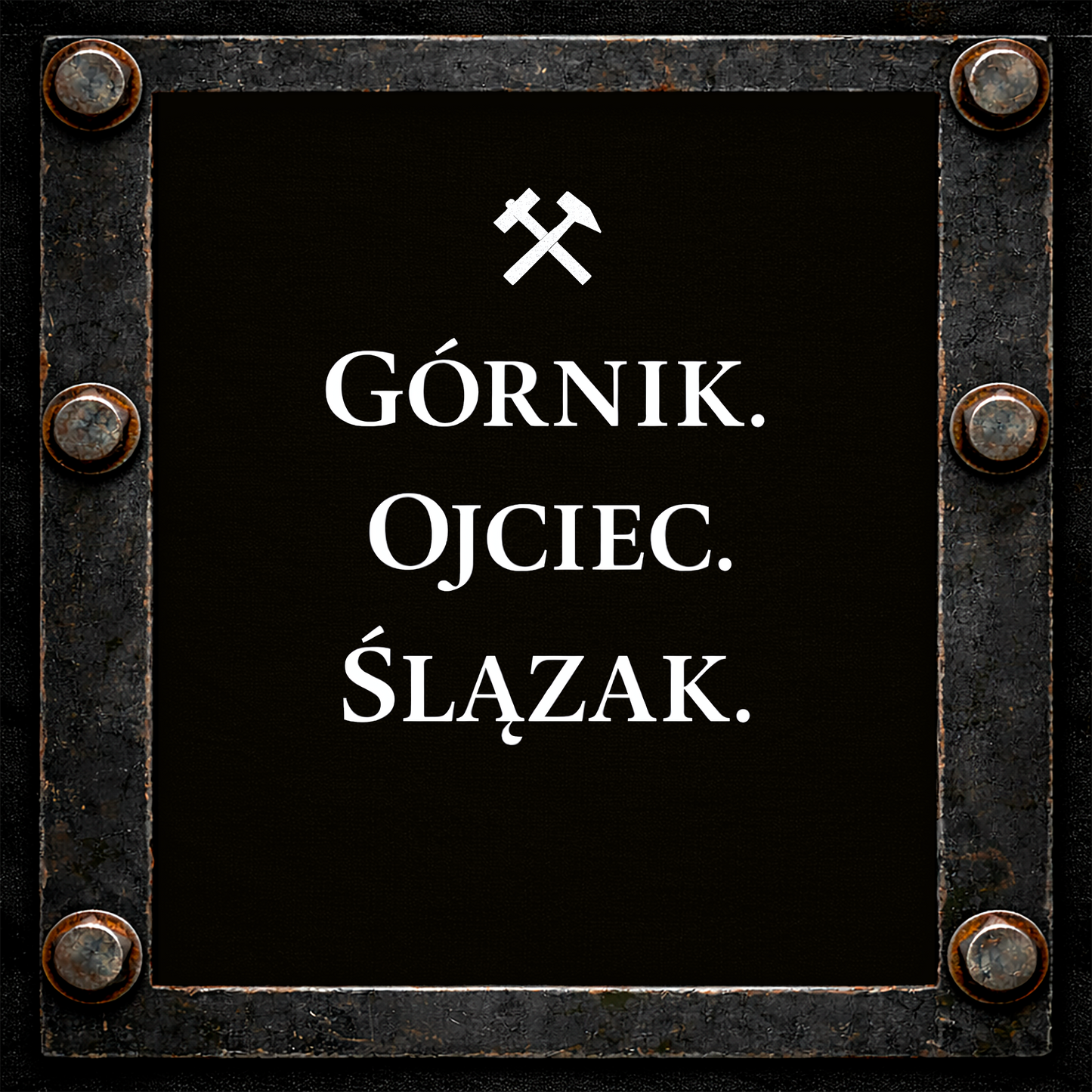 Koszulka Górnik Ojciec Ślązak – Fundament Wartości | Solidna Bawełna Gildan 2000