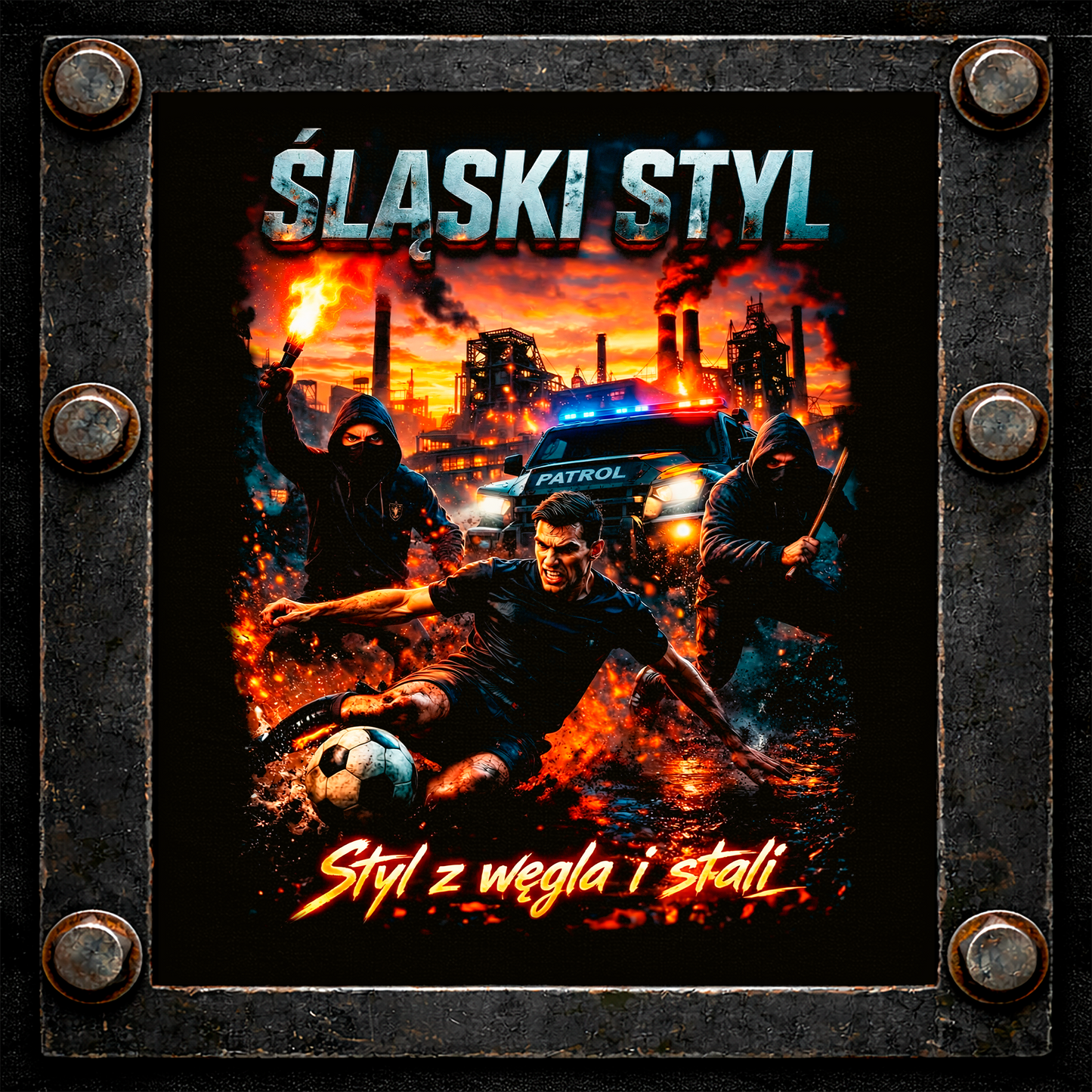 Koszulka Śląski Styl – Styl z Węgla i Stali | Premium Industrial & Football