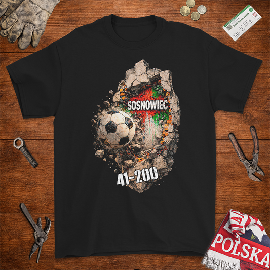 Koszulka Sosnowiec 41-200 – Styl Uliczny & Pasja | Solidna Bawełna Gildan 2000